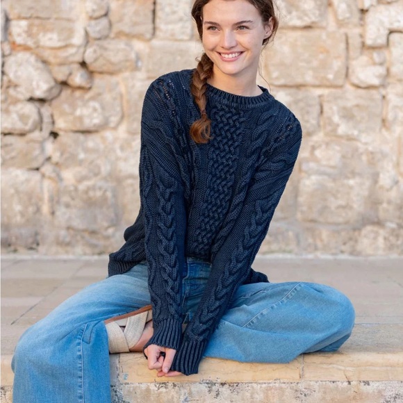 Mersea Fisherman Cable Knit Sweater - Picture 5 of 7